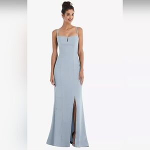 NWT BRAND NEW Dessy Thread Style TH049 Bridesmaid Dress in Mist